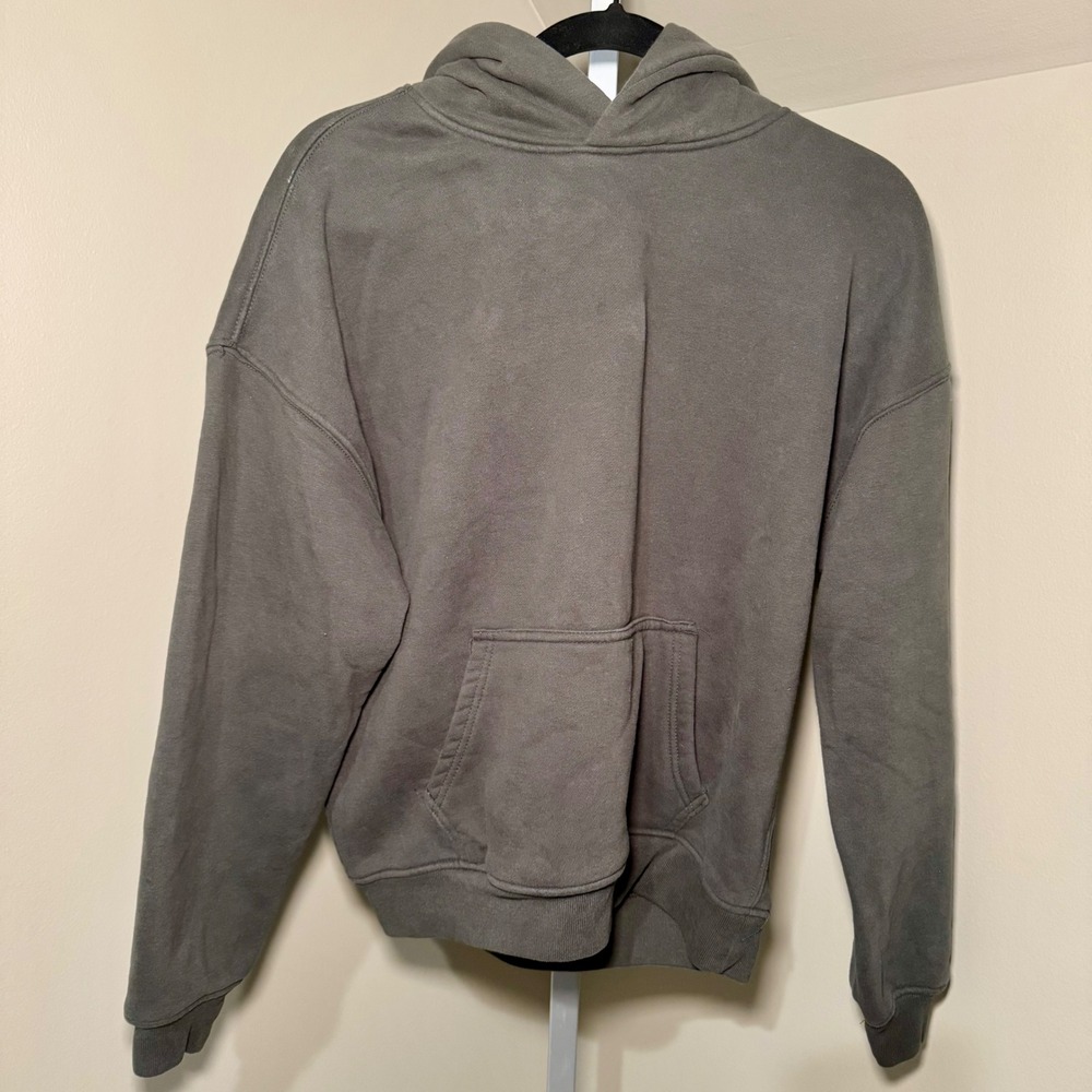 Brooklyn Cloth Originals Womens Hoodie Dark Green Gray Streetwear Small
